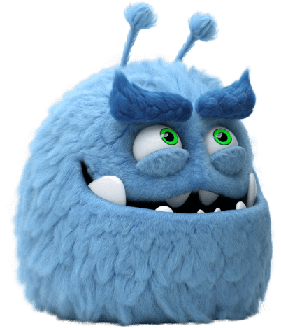 Battery monster graphic